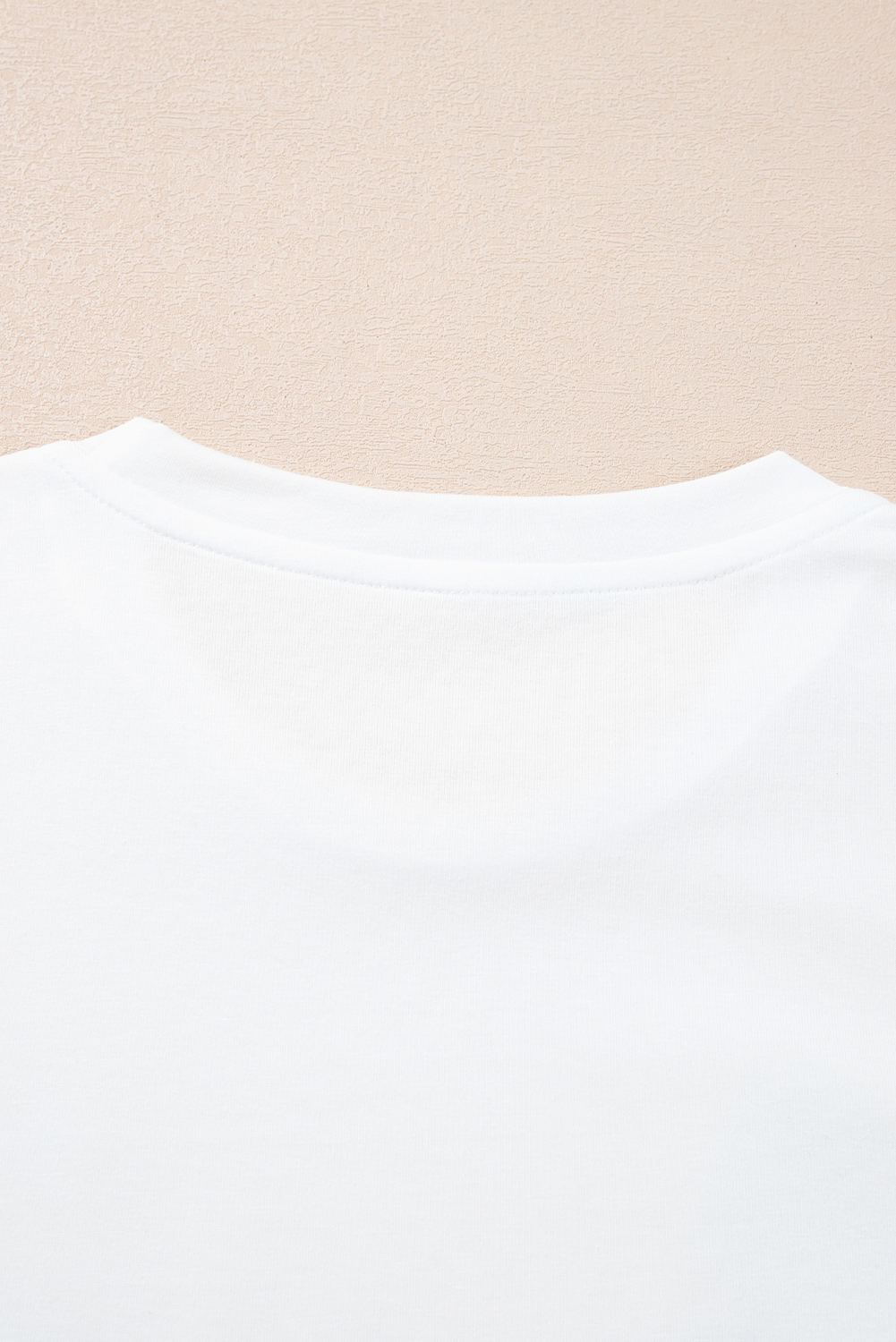 White Christmas Bowknot Graphic Cotton Blend T Shirt