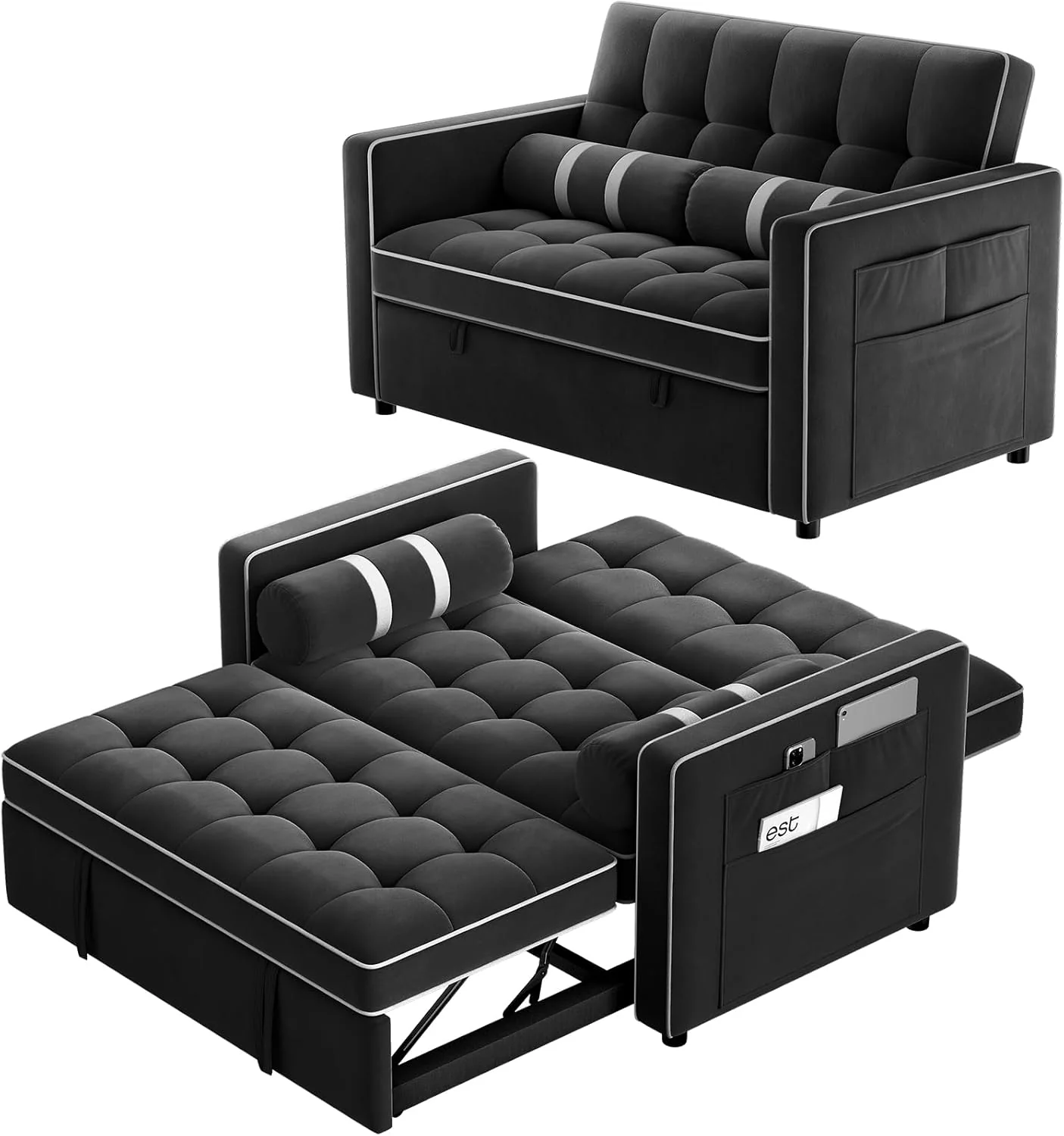 3 in 1 Convertible Sleeper Sofa Bed