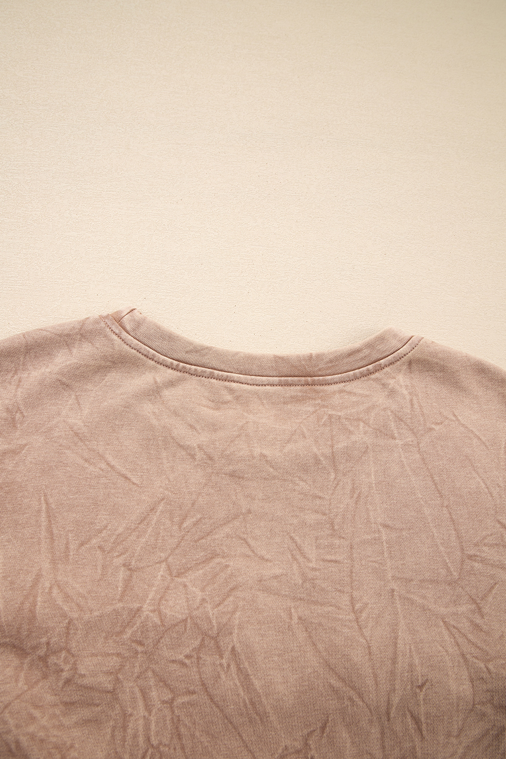 DUNE saved by grace Letter Embroidery Mineral Wash Loose Sweatshirt