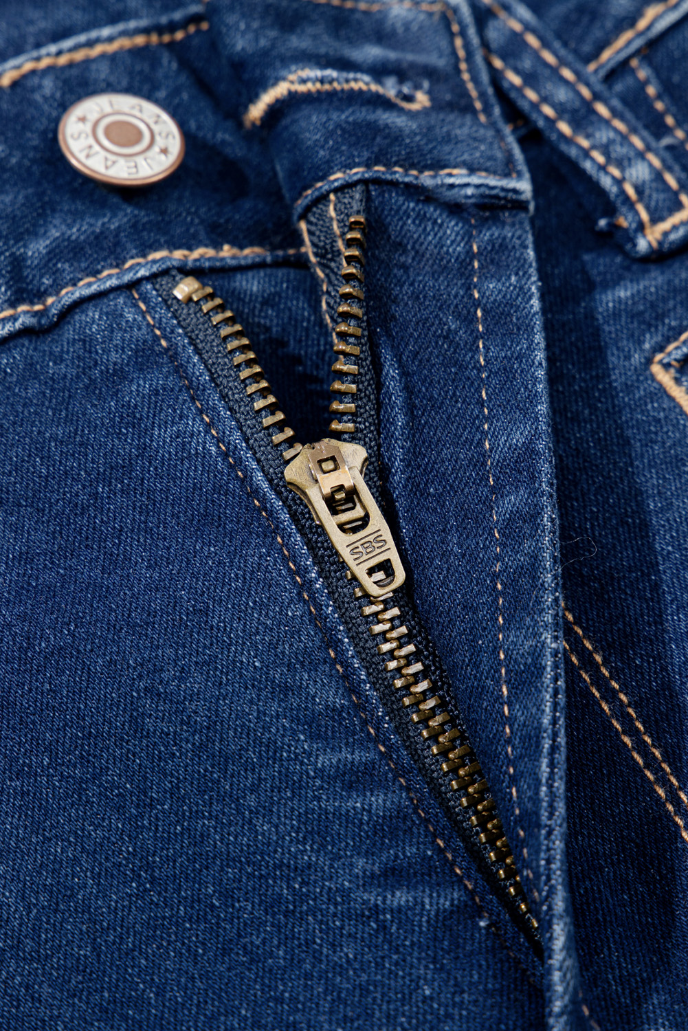 Sail Blue Center Seam Deep Wash Straight Jeans