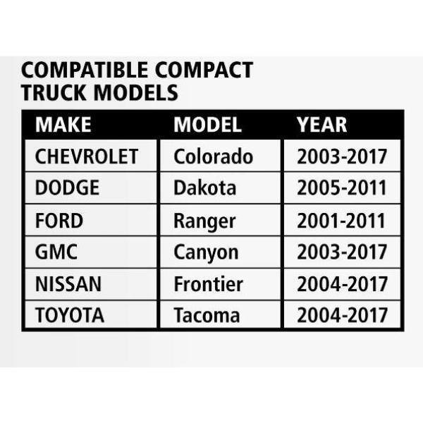 Husky 61.86 Matte Black Aluminum Low Profile Truck Box for Mid-Size Trucks