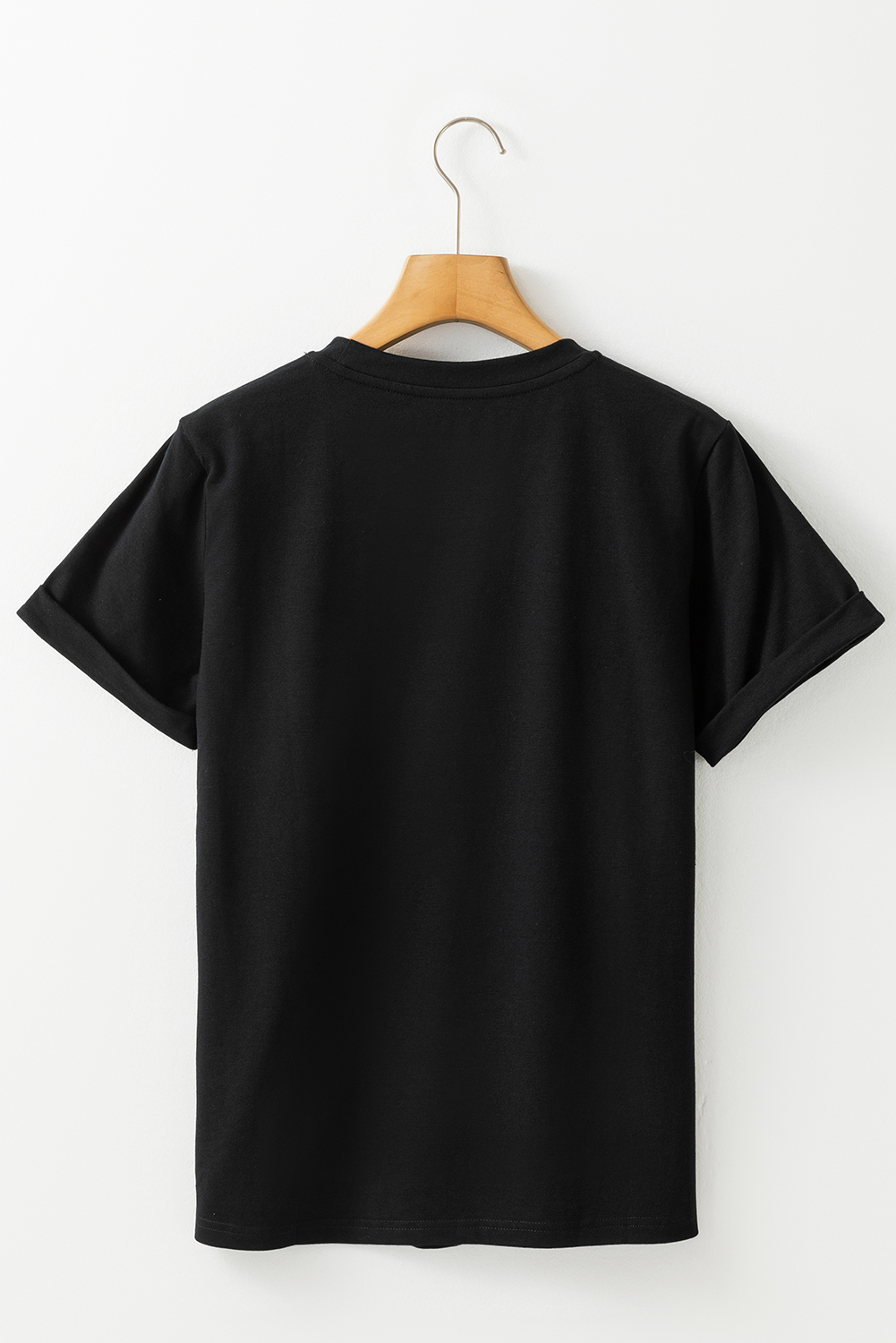 Black Nutcracker Merry Christmas Printed Crewneck T Shirt