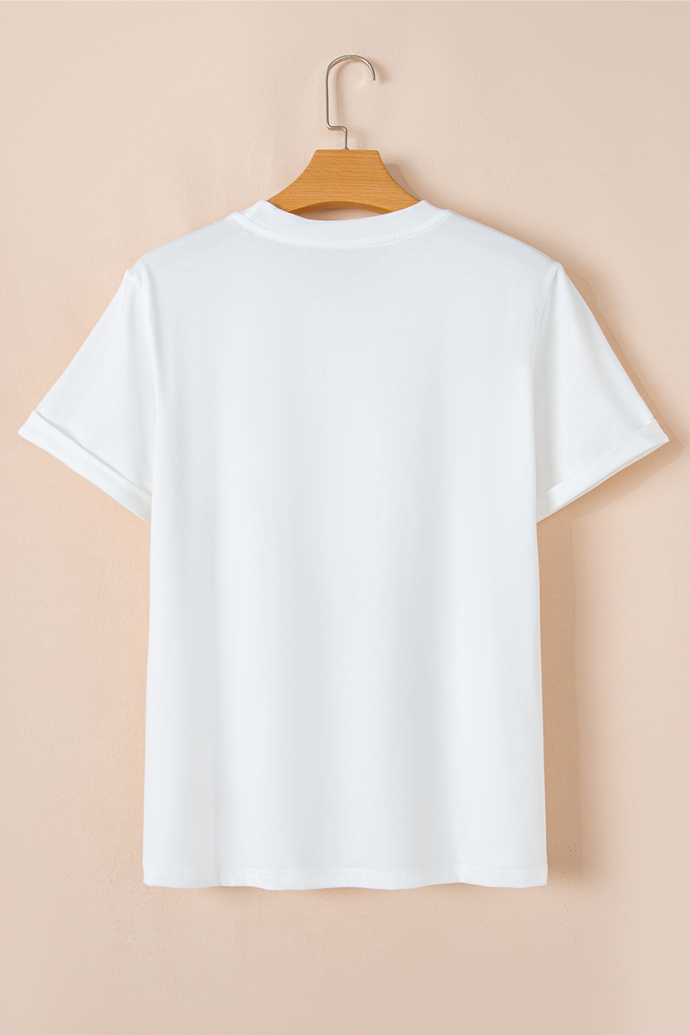 White Believe Christmas Father Graphic Crewneck T Shirt