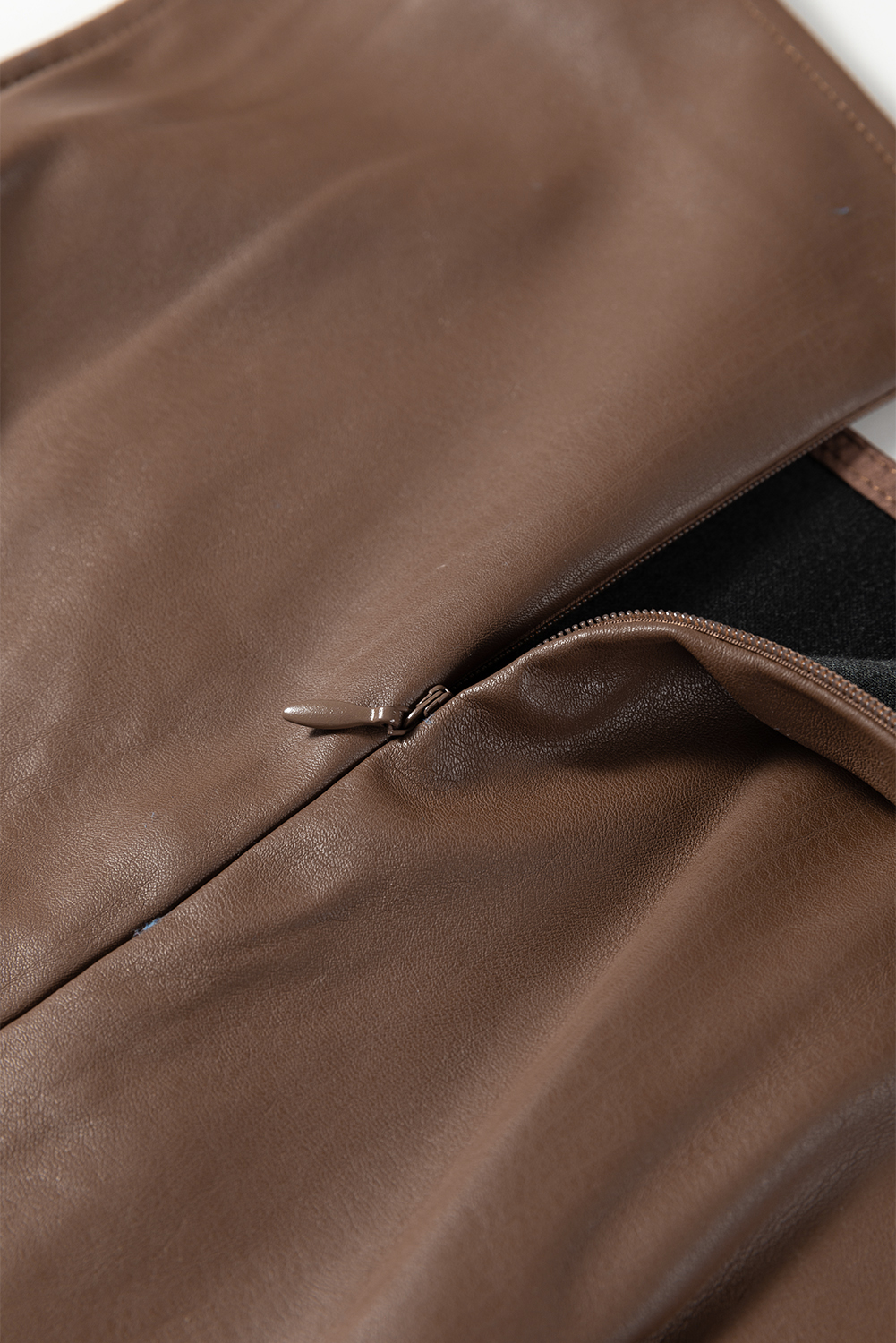 Wild Ginger  Vegan Leather Sleeveless Mini Dress