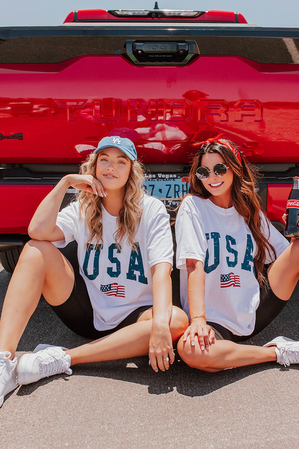 Gray Blooming USA Flag Print Casual T Shirt