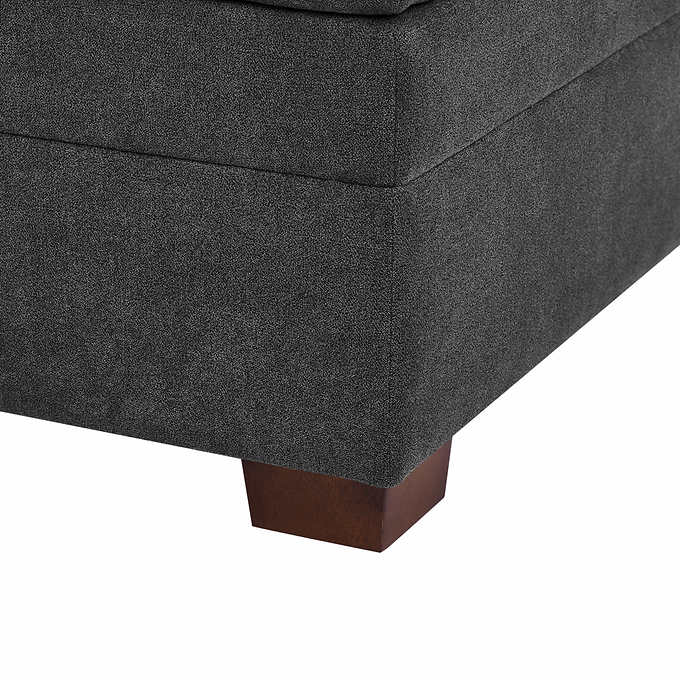 Thomasville Tisdale Fabric Sectional with Storage Ottoman