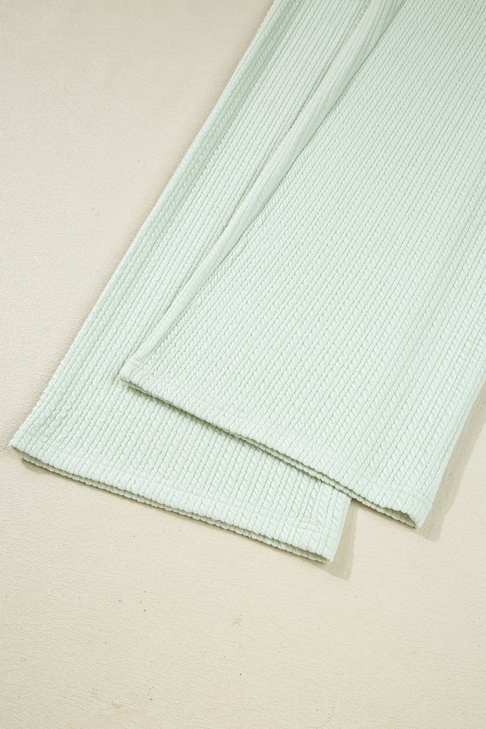 Clearly Aqua Textured Patched Chest Pocket Shirt and Pants Set