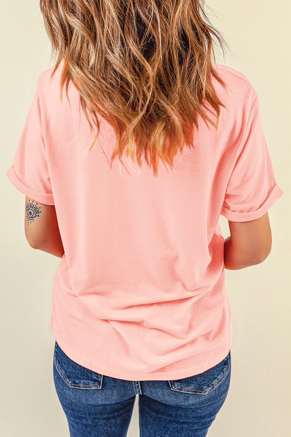 White MAMA Leopard Embroidered Crew Neck Graphic Tee