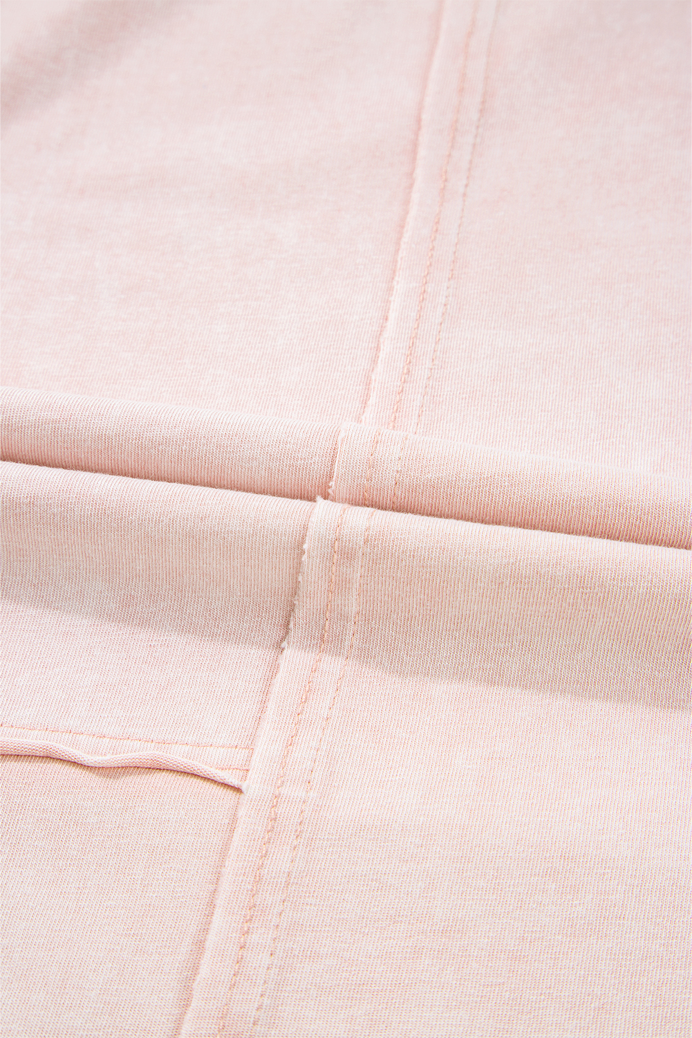 Pink Flower Patch Mineral Washed Terry Knit Cropped Wide Leg Pants