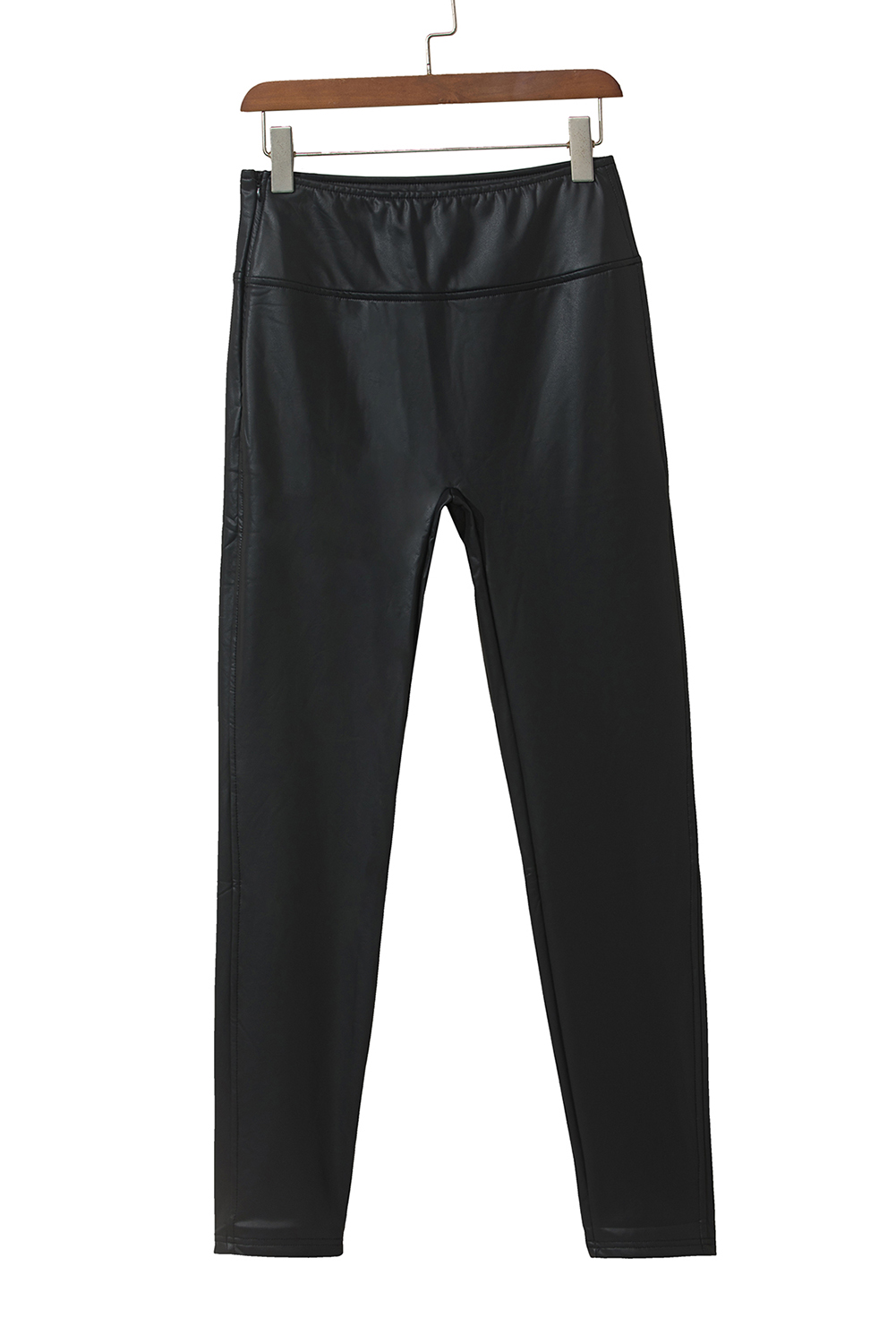 Black Faux Leather Skinny Leggings