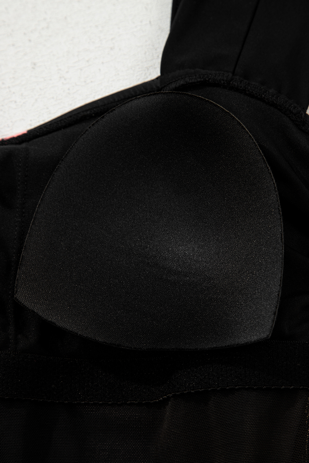 Black Square Neck Ruched Tommy Control One Piece Swimsuit
