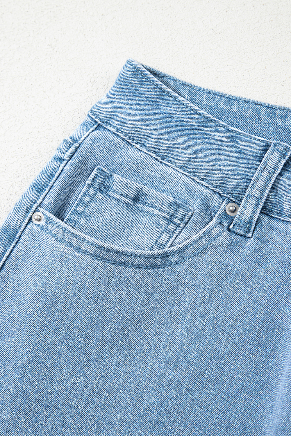 Peach Blossom Acid Washed High Rise Cropped Wide Leg Jeans