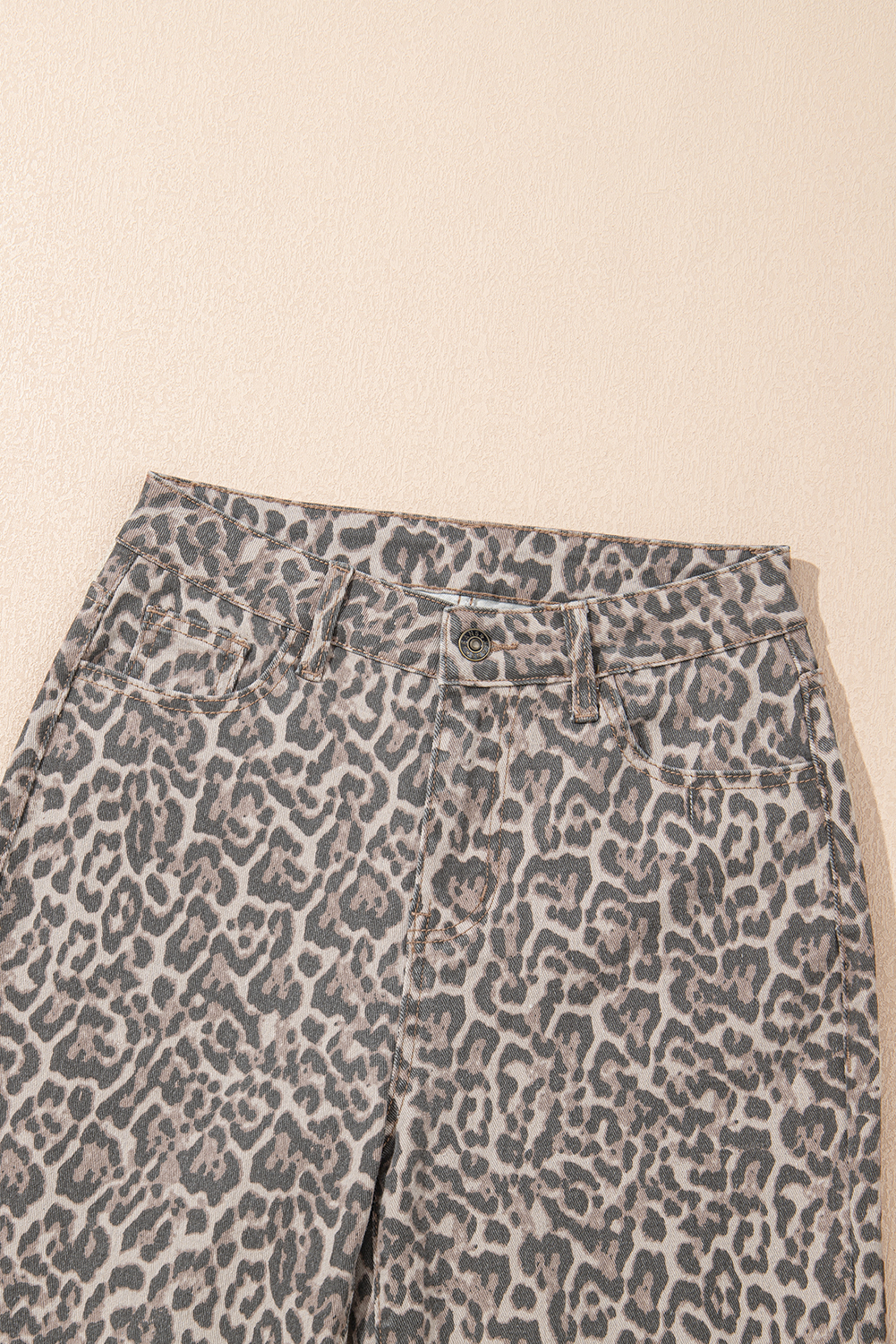 Dusk Blue Loose Straight Leg Cropped High Waist Jeans