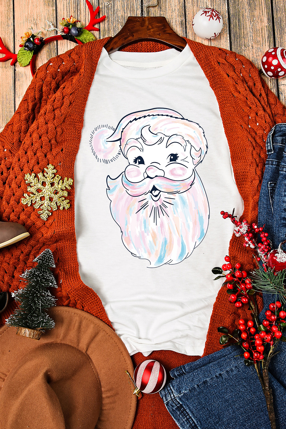 White Harvest Pumpkin Graphic Thanksgiving Tee