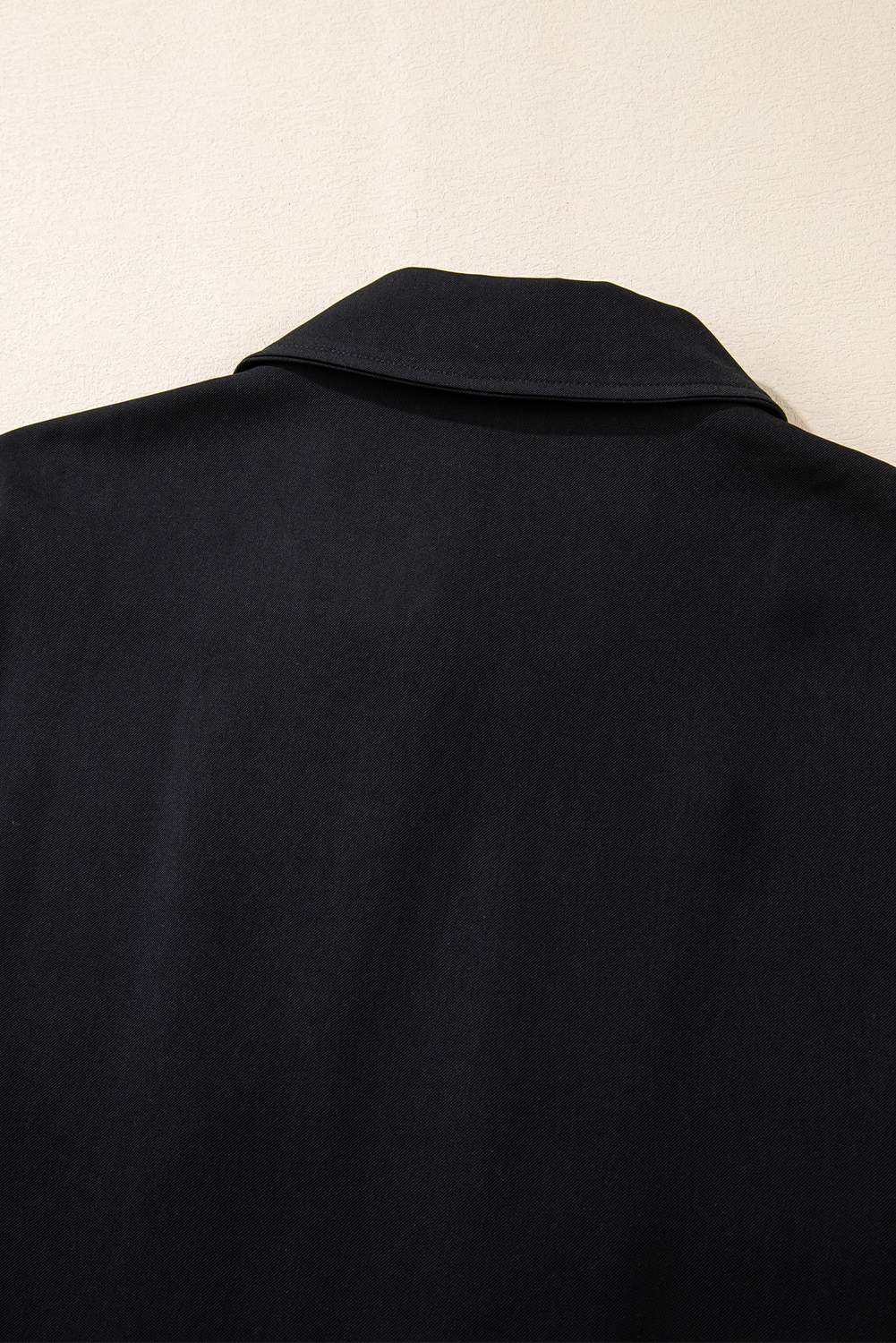 Red Dahlia Collar Tab Sleeve Zip Up Flap Detail Jacket
