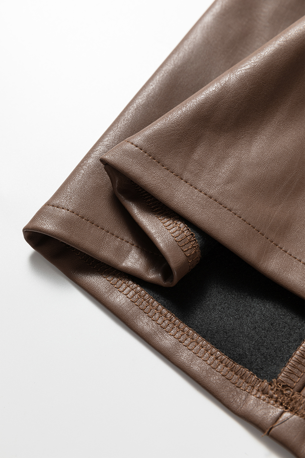 Wild Ginger  Vegan Leather Sleeveless Mini Dress