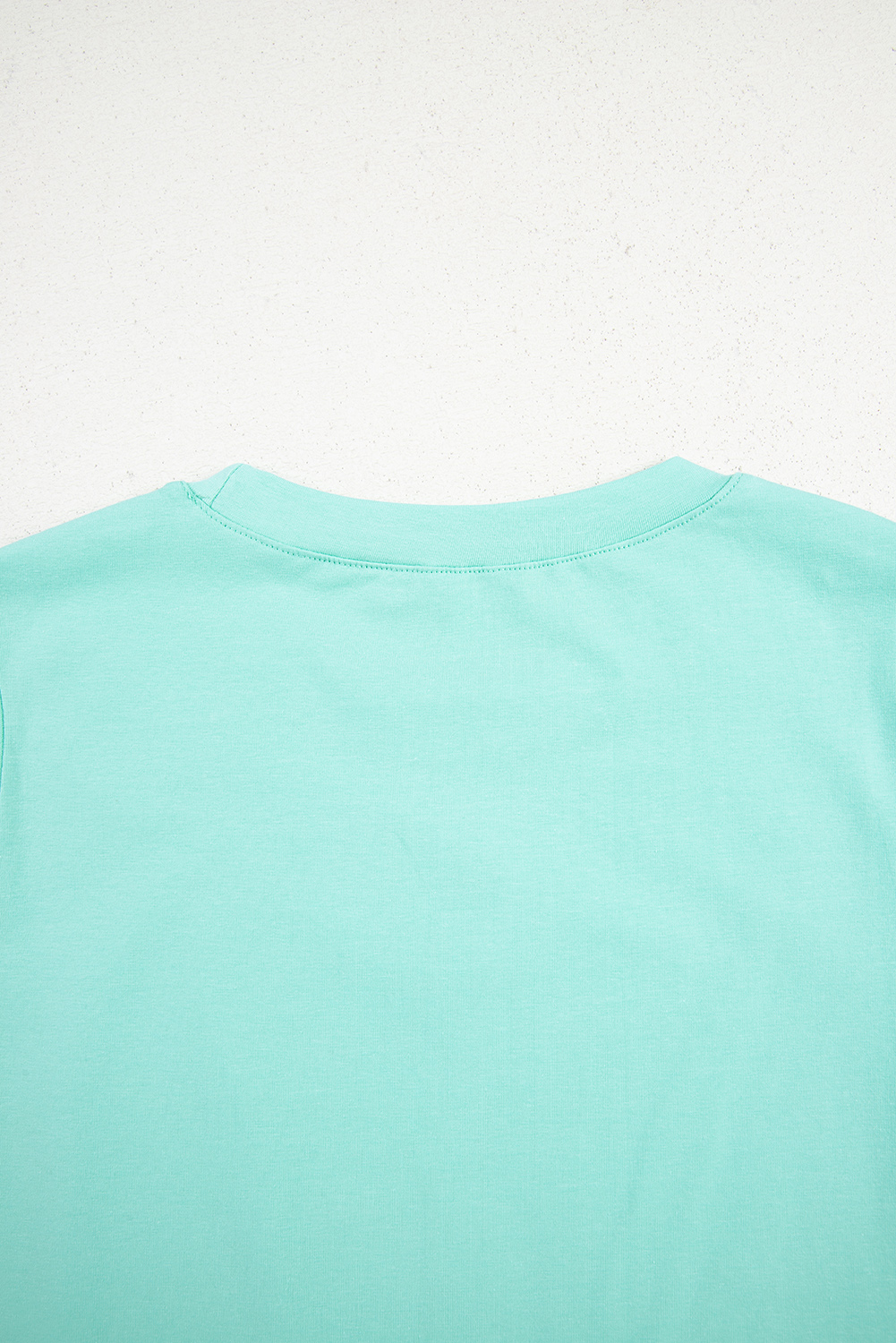 White Rhinestone Bow Embellished Round Neck Tee