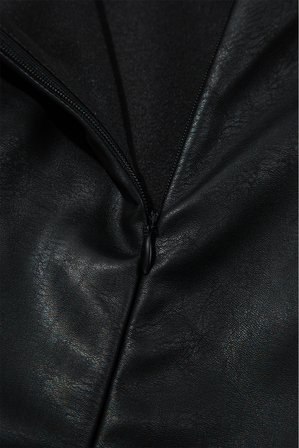 Wild Ginger  Vegan Leather Sleeveless Mini Dress