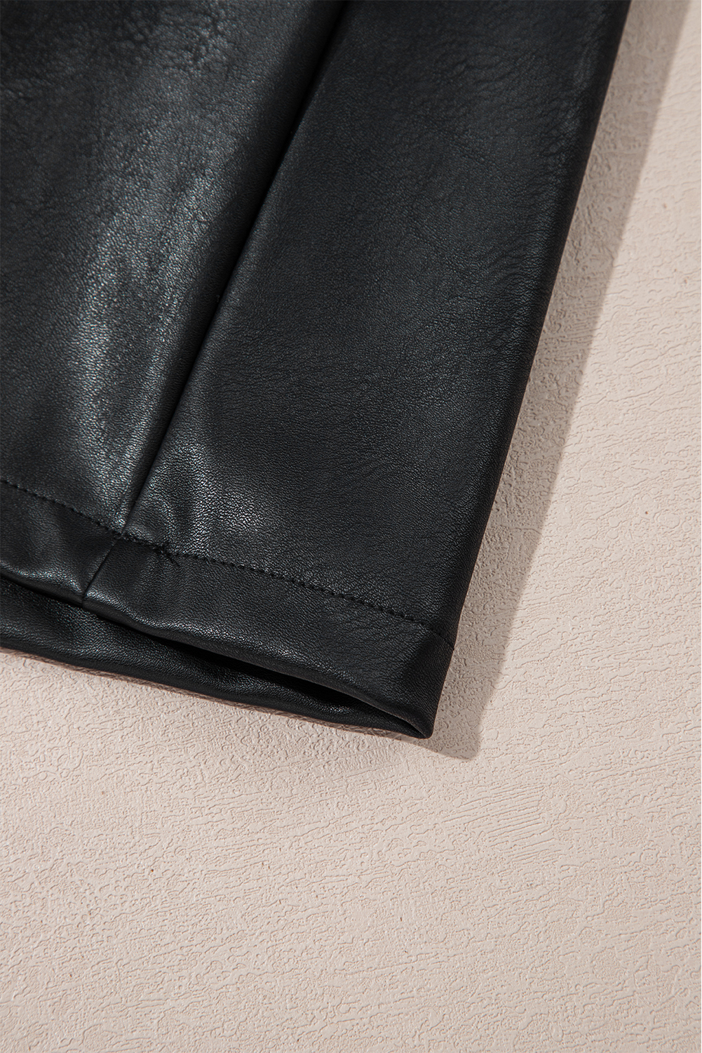 Wild Ginger  Vegan Leather Sleeveless Mini Dress