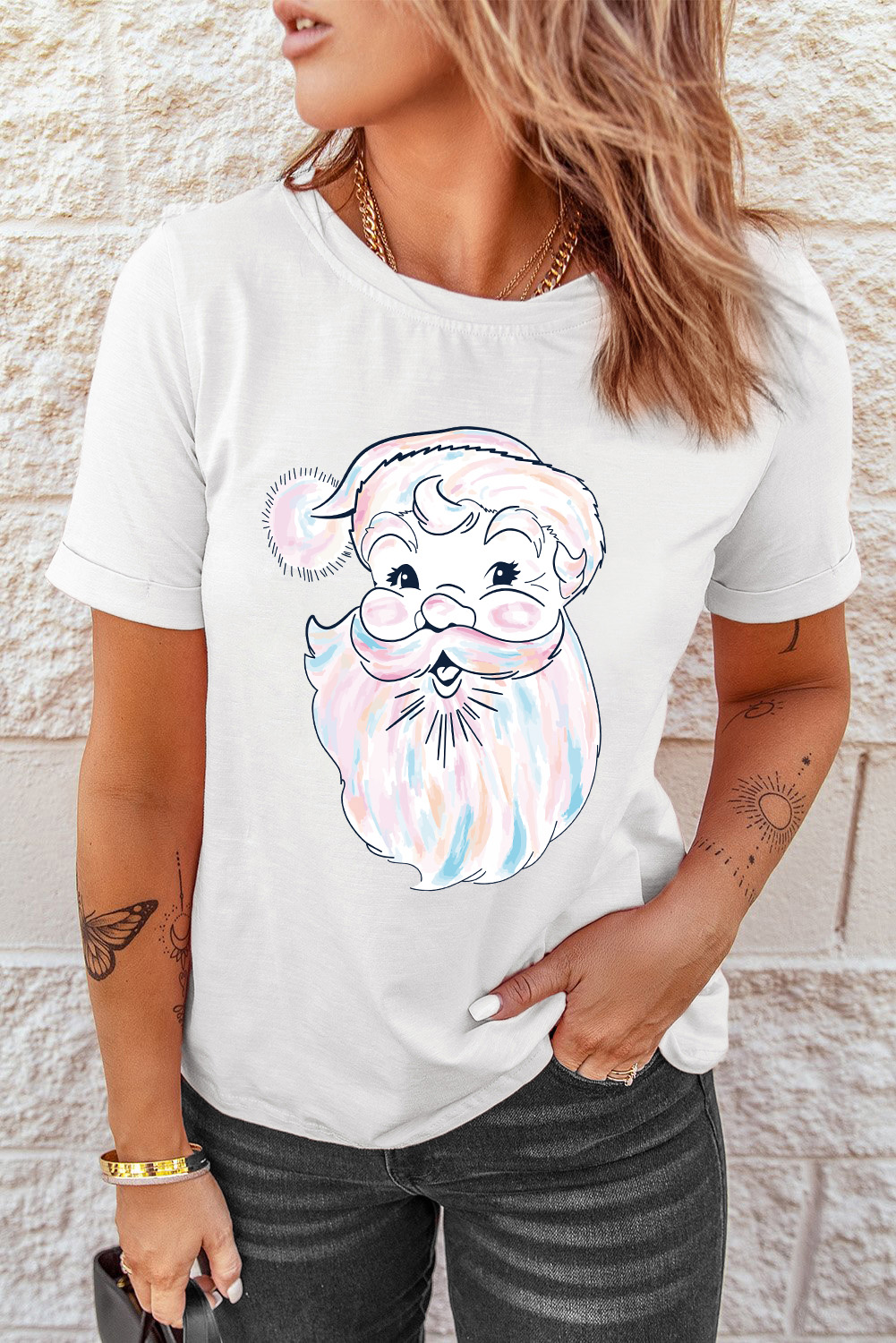 White Harvest Pumpkin Graphic Thanksgiving Tee
