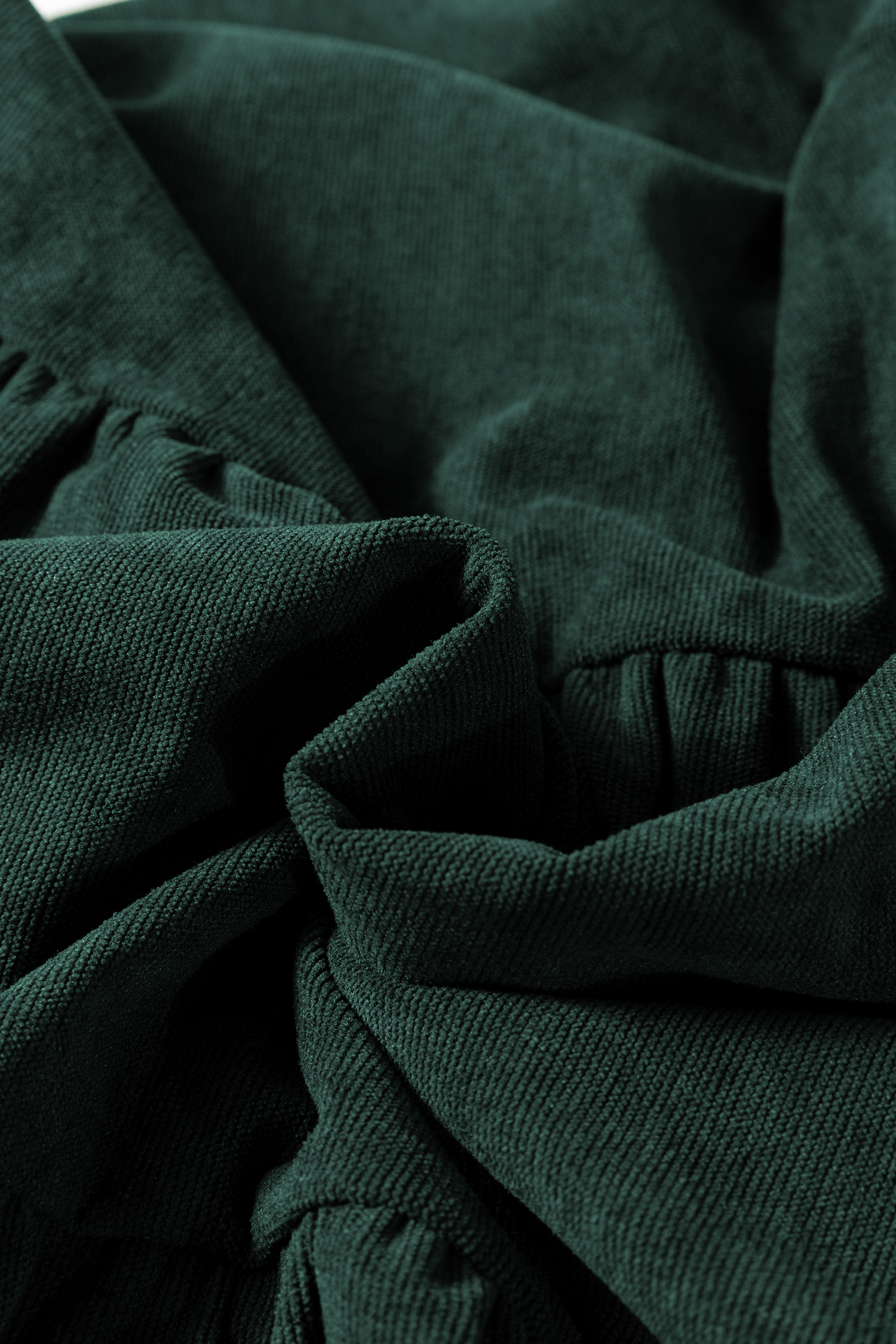 Black Lantern Sleeve Tiered Mini Dress