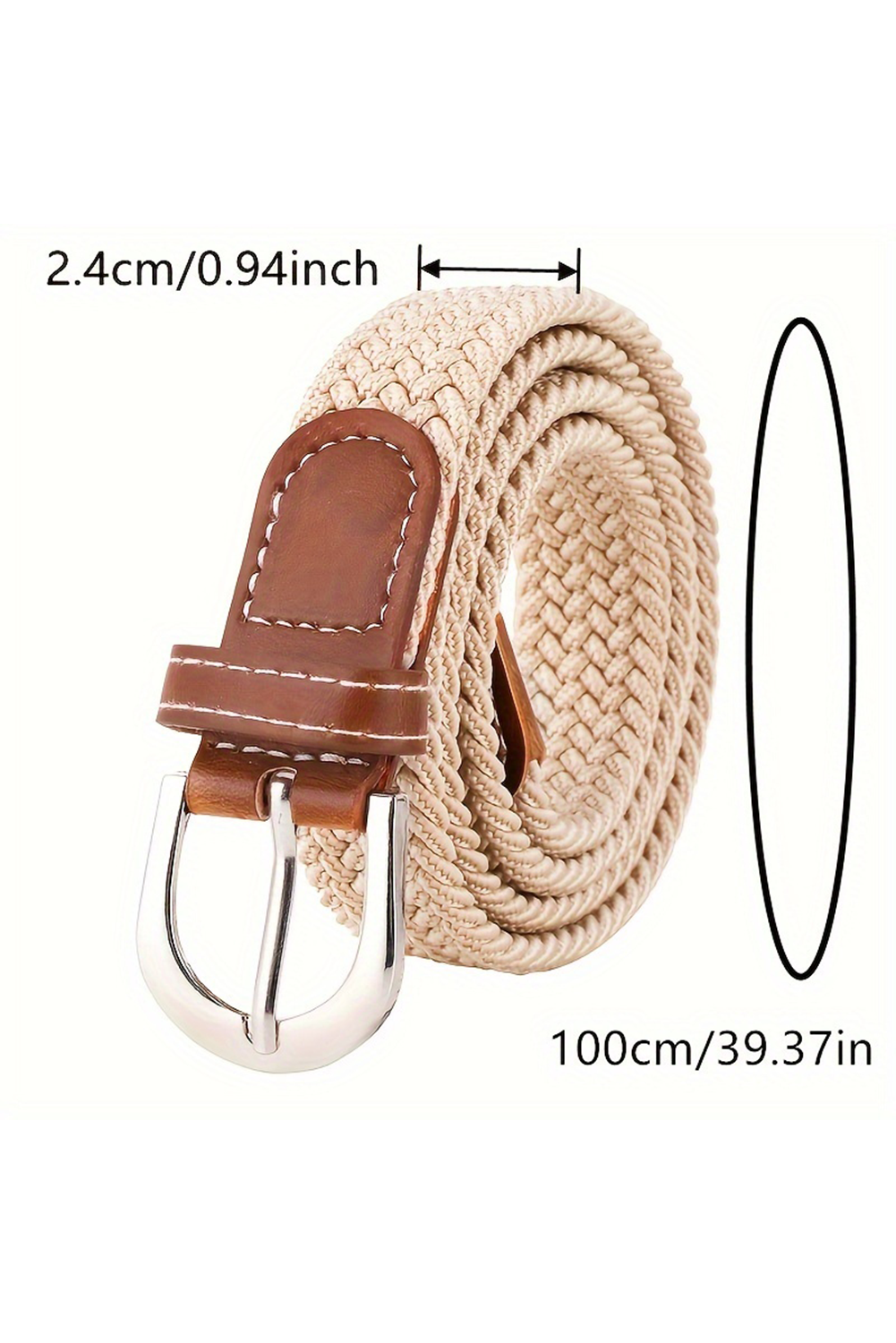 Dearlove White Boho Style Woven Canvas Waist Belt
