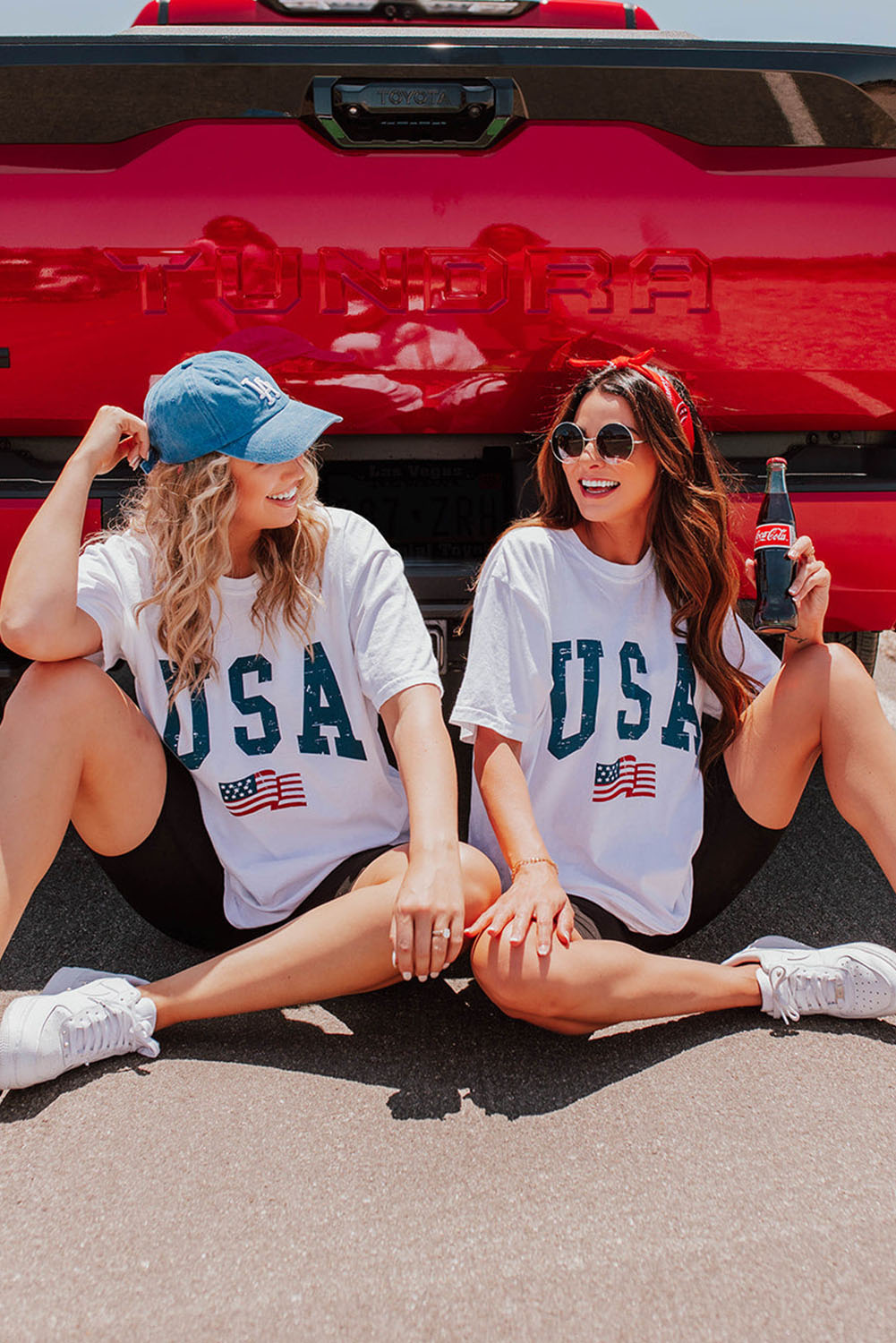Gray Blooming USA Flag Print Casual T Shirt