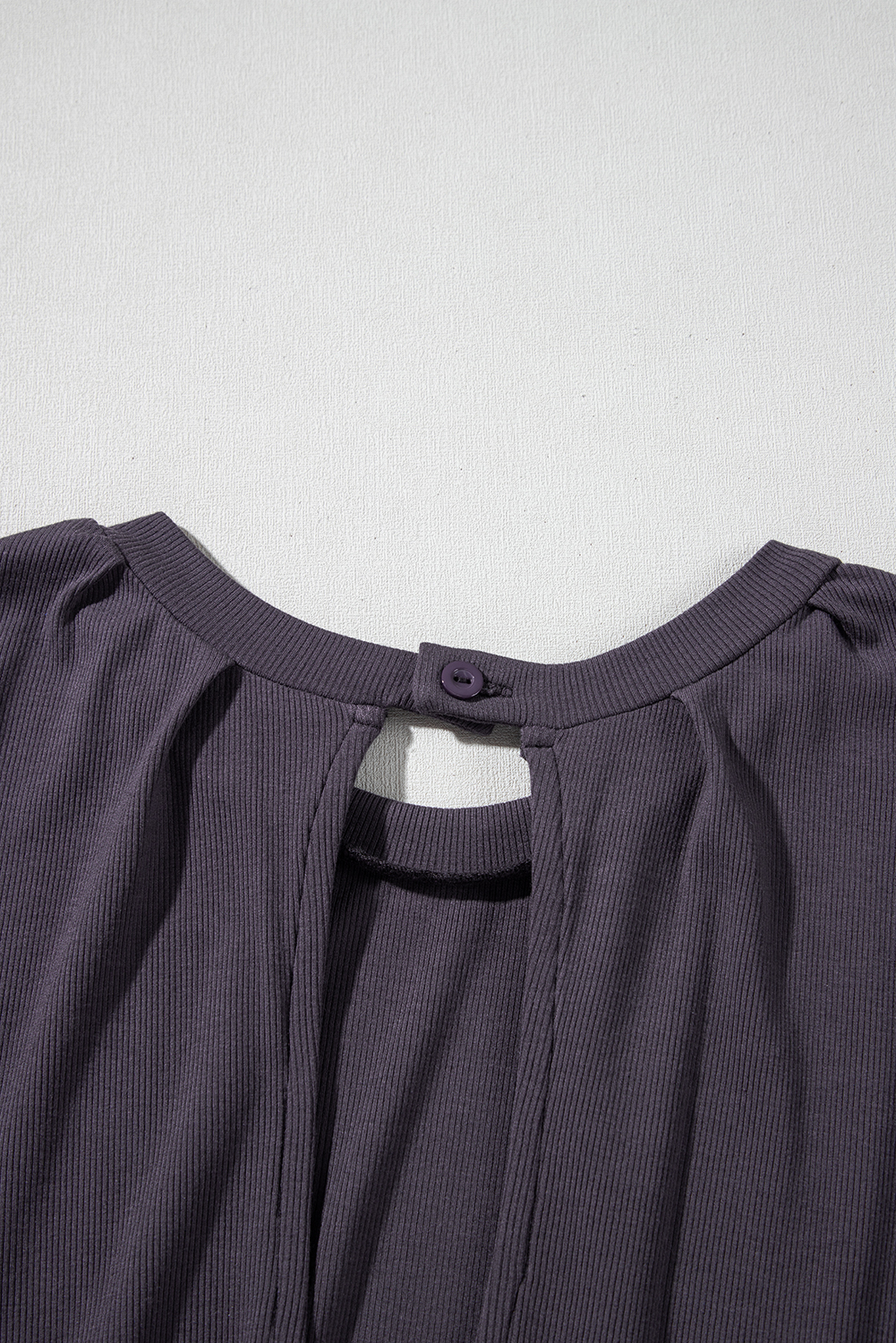 Bristol Black Knit Open Back Cap Sleeve Drawstring Elastic Waistband Romper