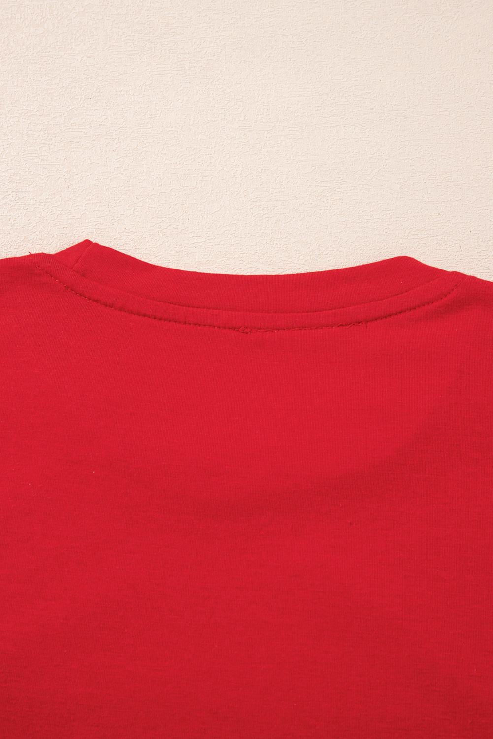Red Merry Christmas Graphic Crewneck T Shirt