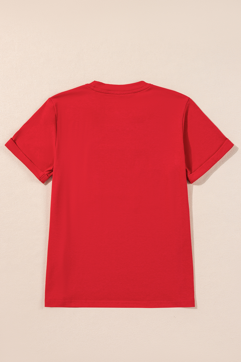 Red Merry Christmas Graphic Crewneck T Shirt