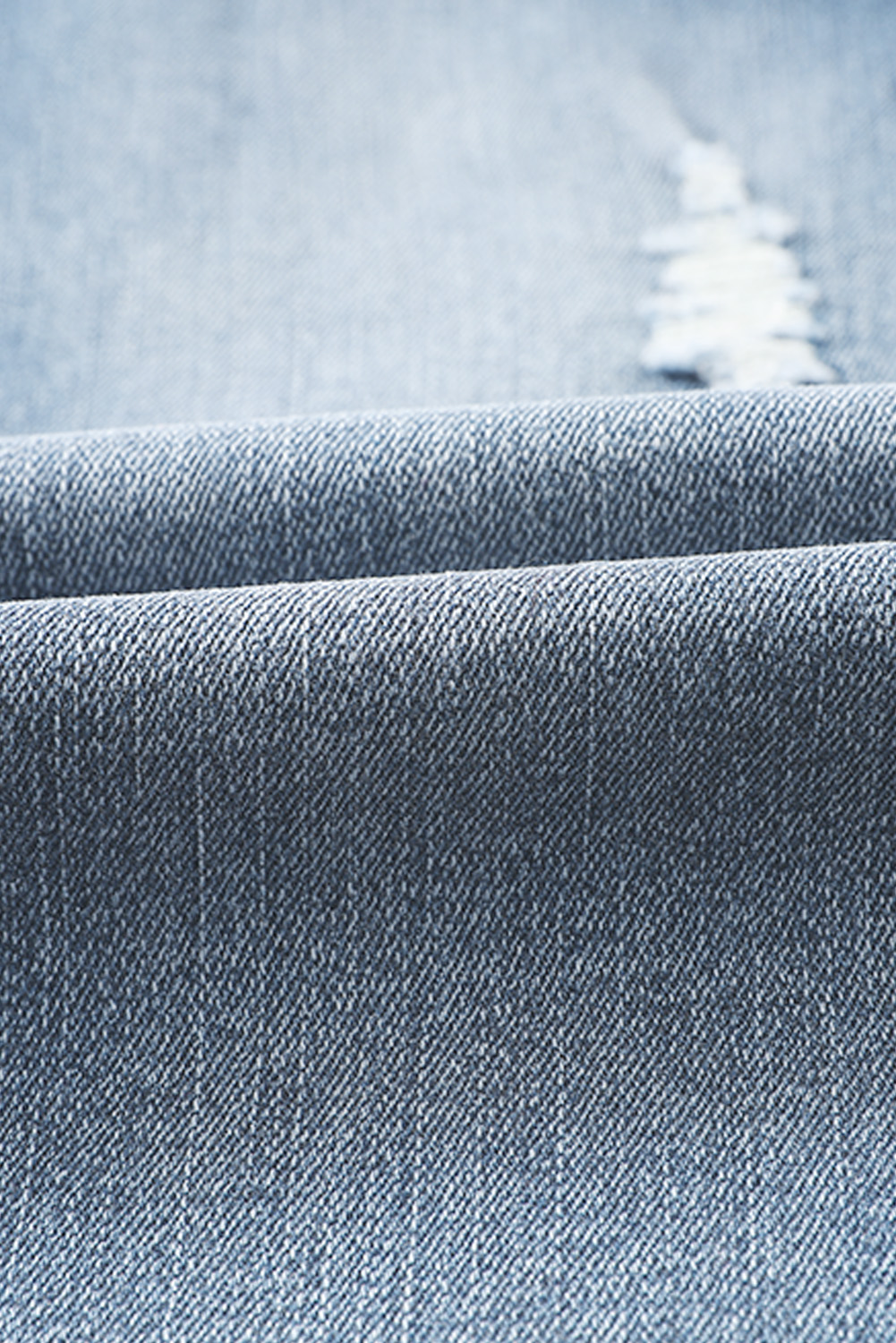 High Waist Distressed Straight Leg Jeans