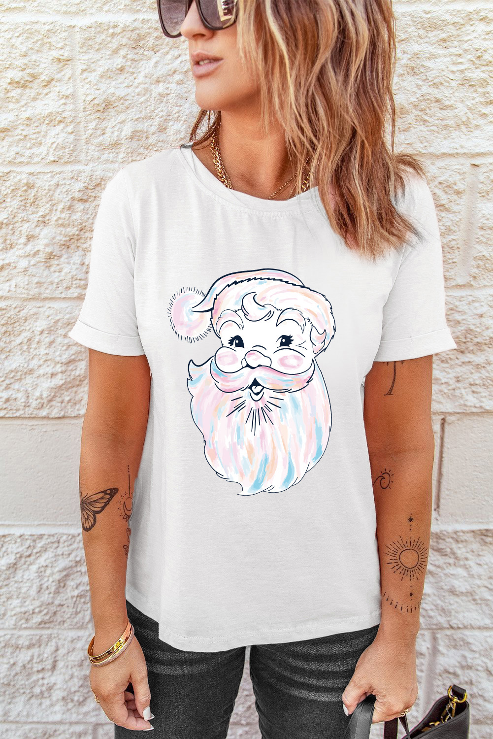 White Harvest Pumpkin Graphic Thanksgiving Tee