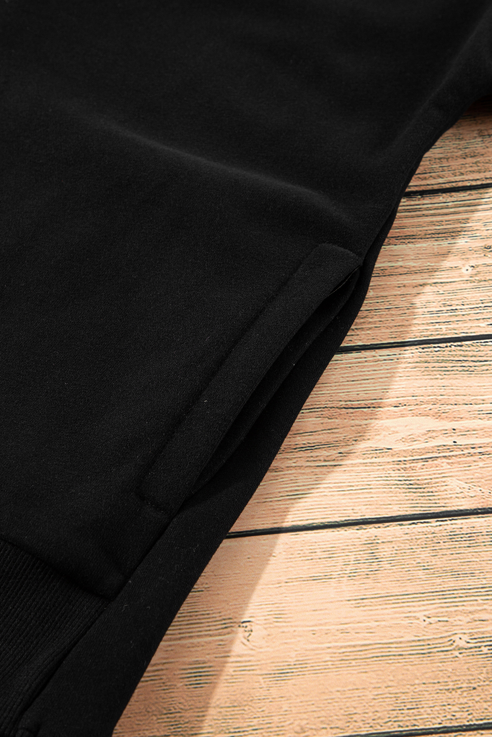 Grass Green Solid Fleece Lined Drop Shoulder High Low Sweatshirt