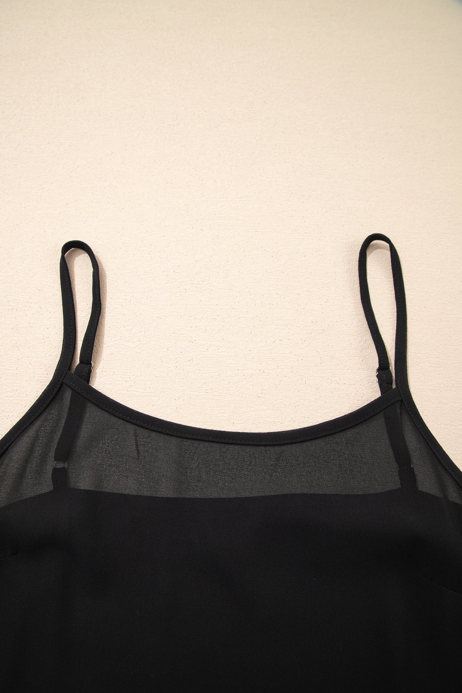 Black Printed Sleeveless Maxi Dress