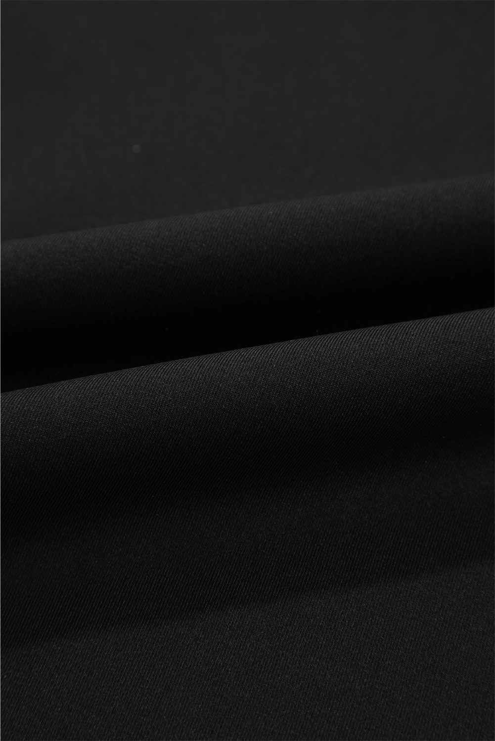 Black Mock Neck Thermal Lined Long Sleeve Tee