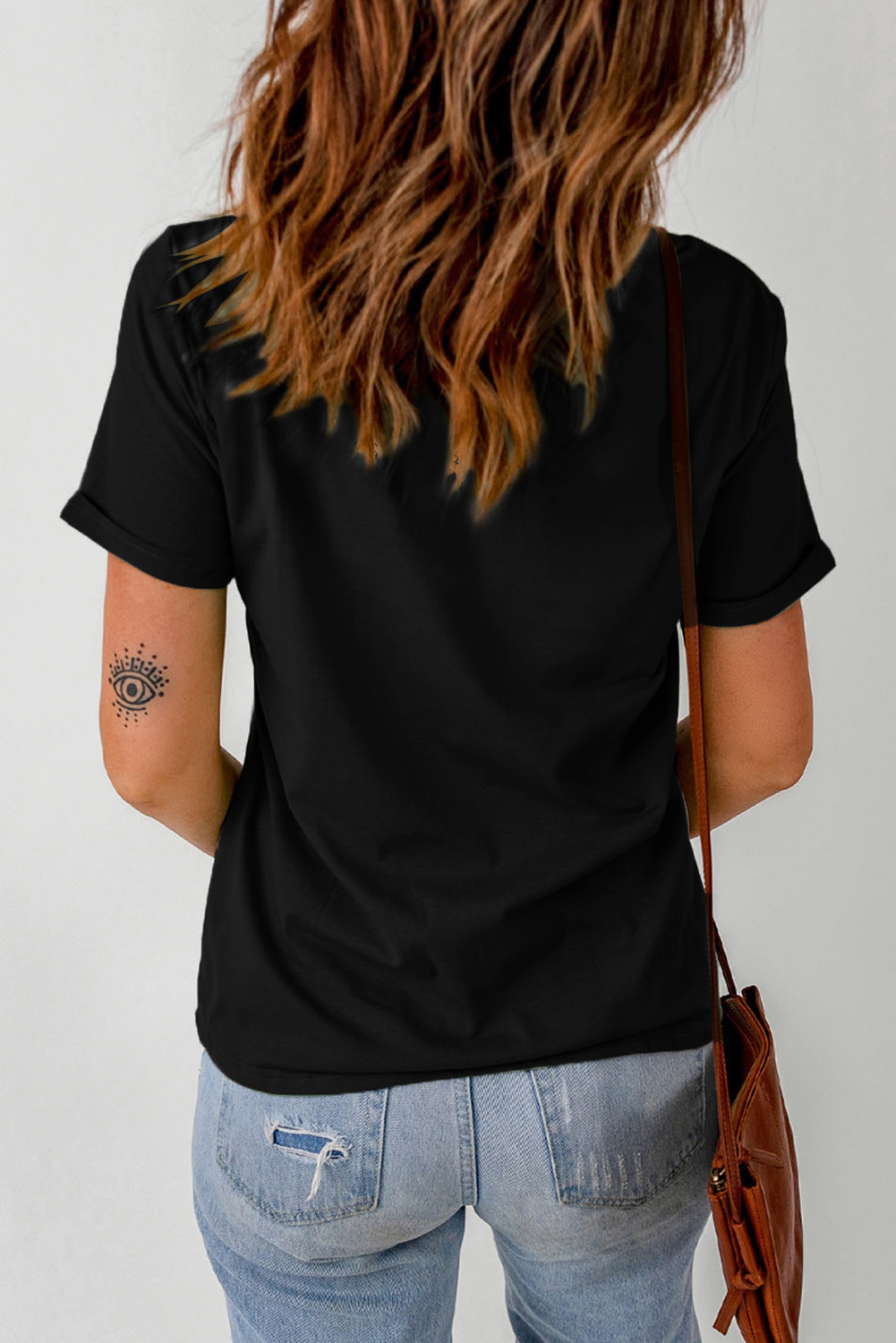 White Mardi Gras Sequin Graphic T-shirt