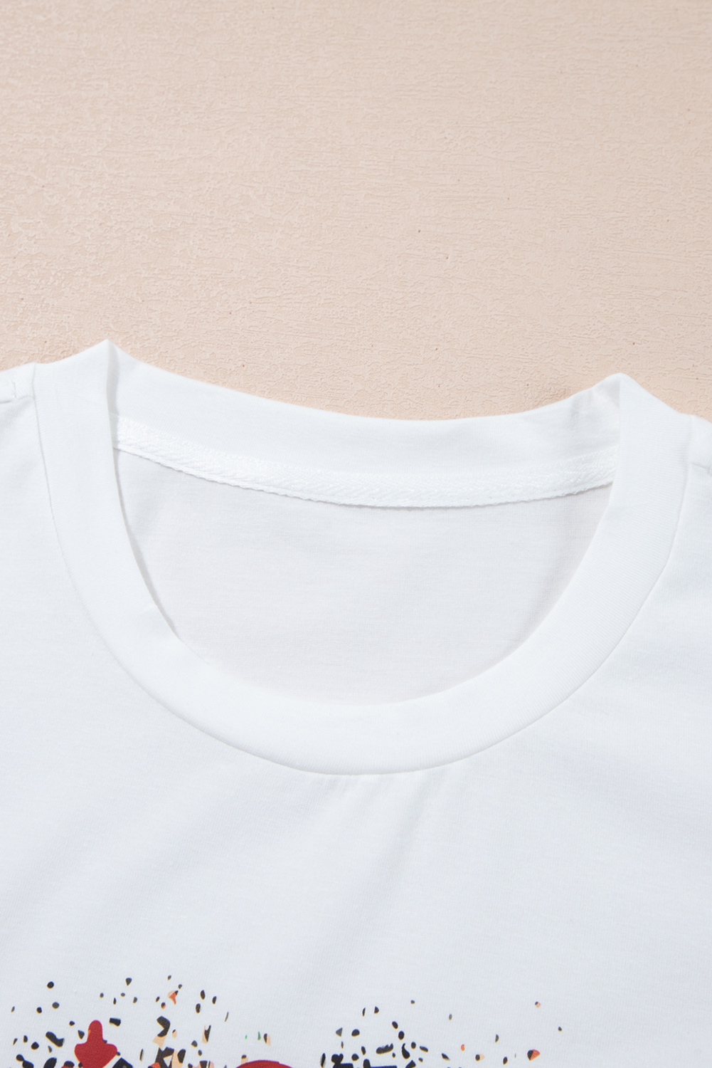 White Believe Christmas Father Graphic Crewneck T Shirt