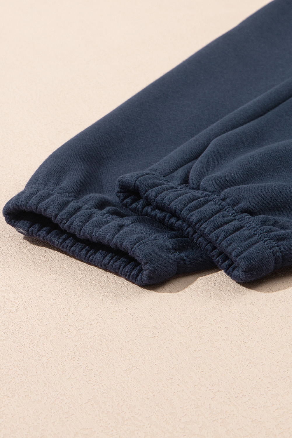 Black Drop Shoulder Loose Sweatshirt and Joggers Active Set