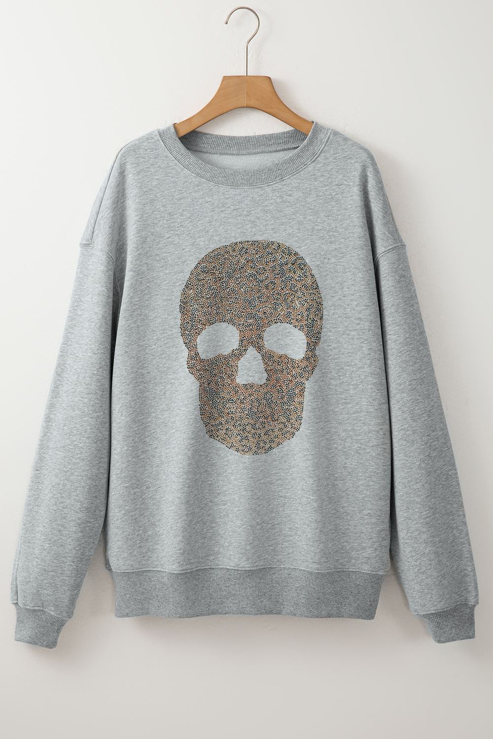 Parchment Shimmering Turkey Pattern Thanksgiving Holiday Sweatshirt