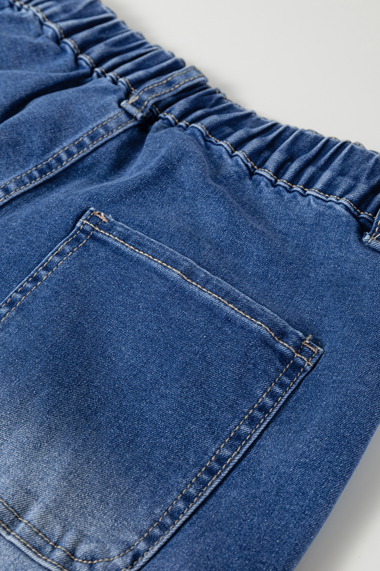 Dusk Blue Loose Straight Leg Cropped High Waist Jeans