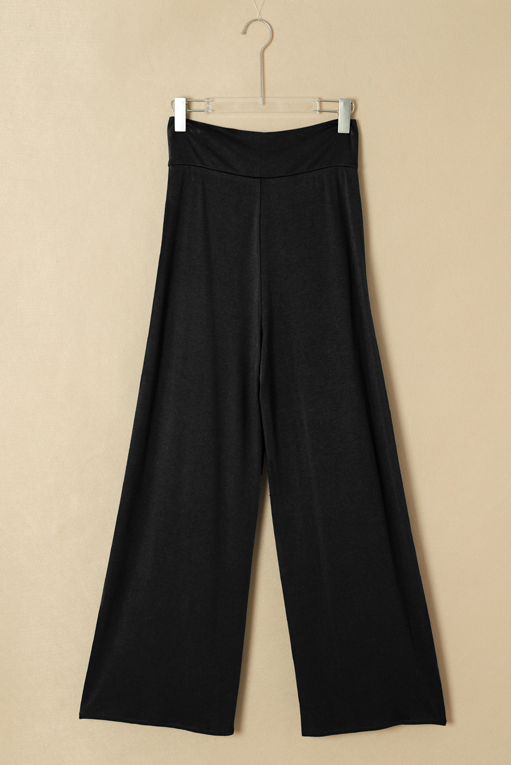 Medium Grey Knotted Drop Waist Split Leg Relaxed Pants