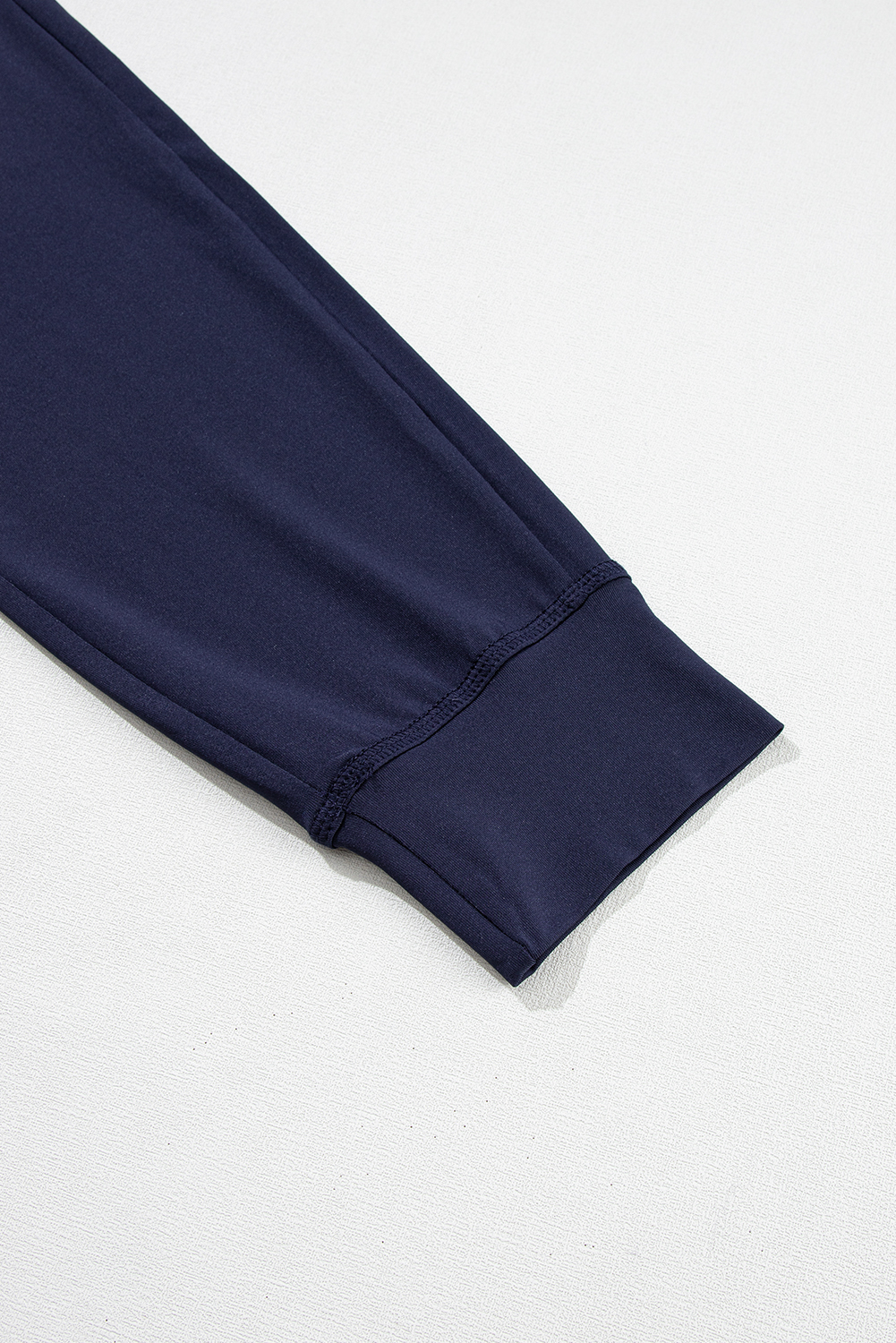 Black Drawstring Elastic Waistband Pocketed Joggers