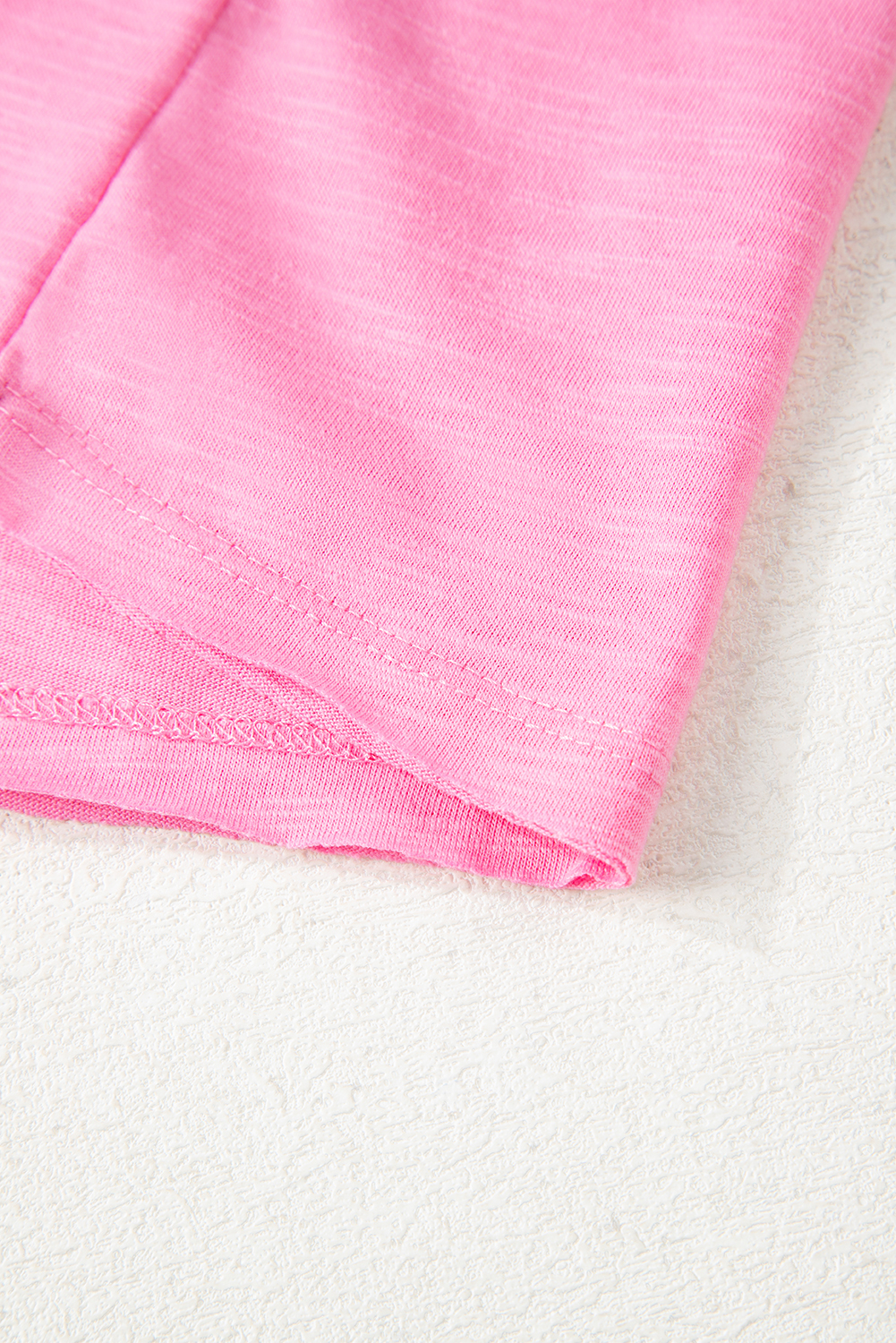Sachet Pink Loose Fit Half Sleeve T Shirt and High Waist Skirt Set
