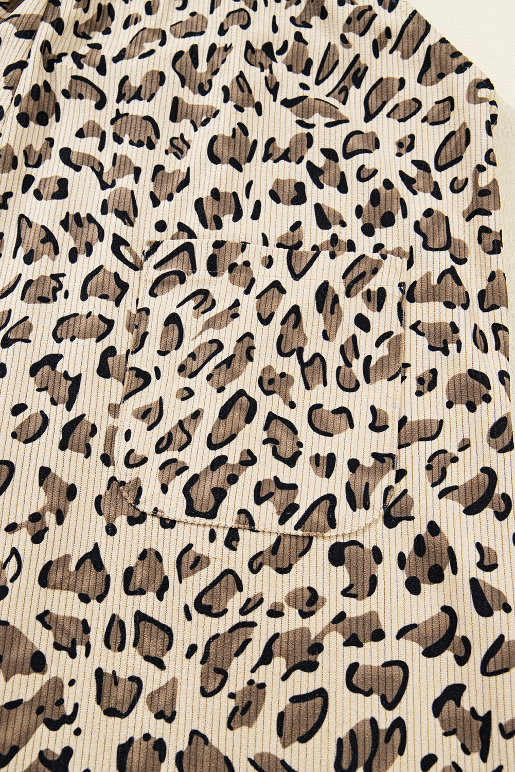 Brown Leopard Bib Wide Leg Jumpsuit