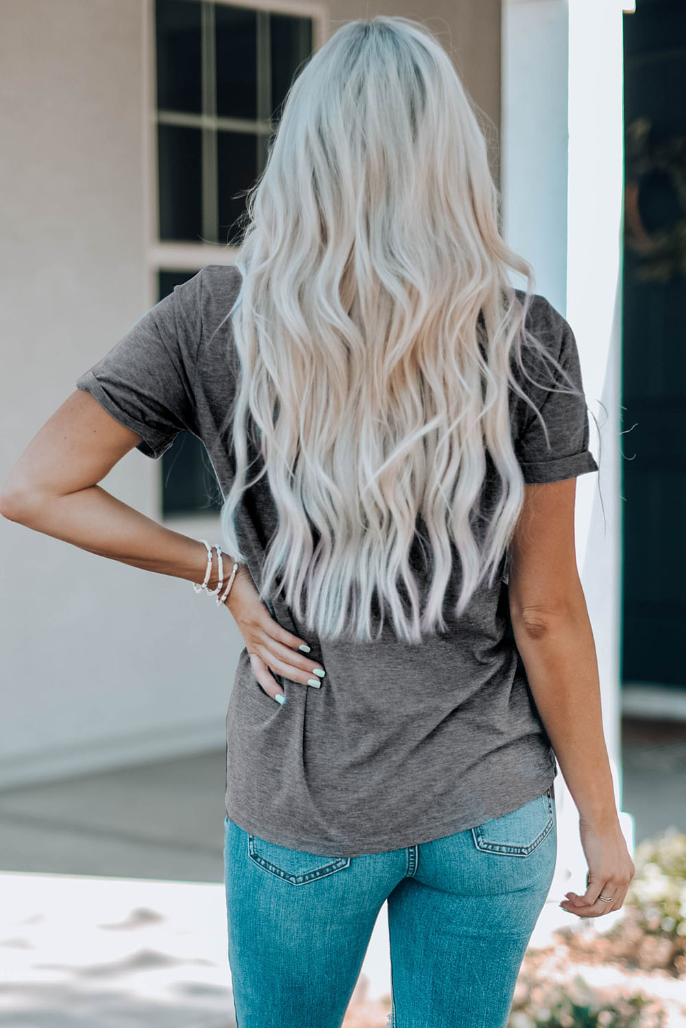 Black Western MAMA Leopard Lightning Graphic Tee