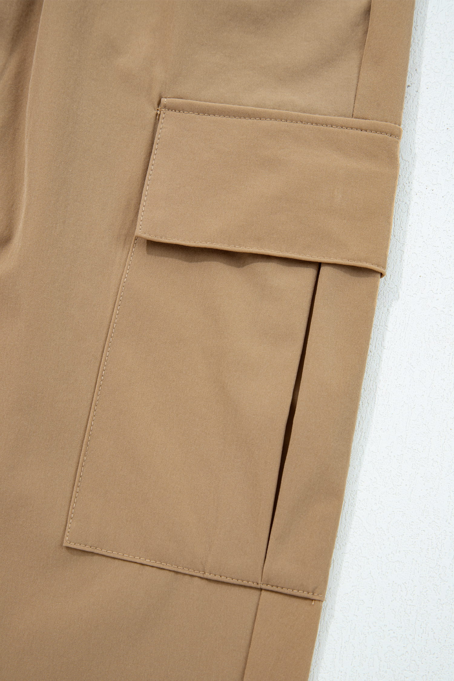 Black Elastic High Waist Pocketed Cargo Jogger Pants