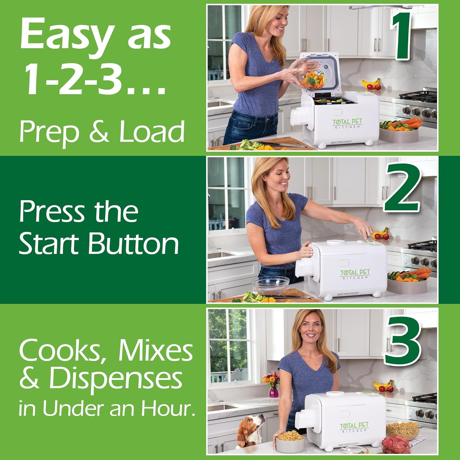 All-in-One Pet Food Maker Multicooker, 4.5 Quart, Mix & Dispense