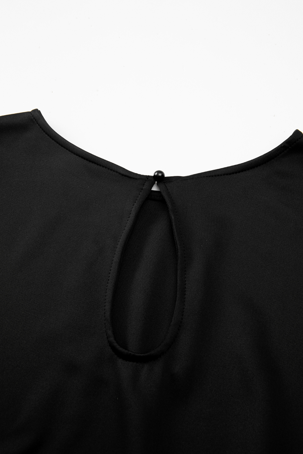 Black Dolman Sleeve Belted Straight Leg Jumpsuit