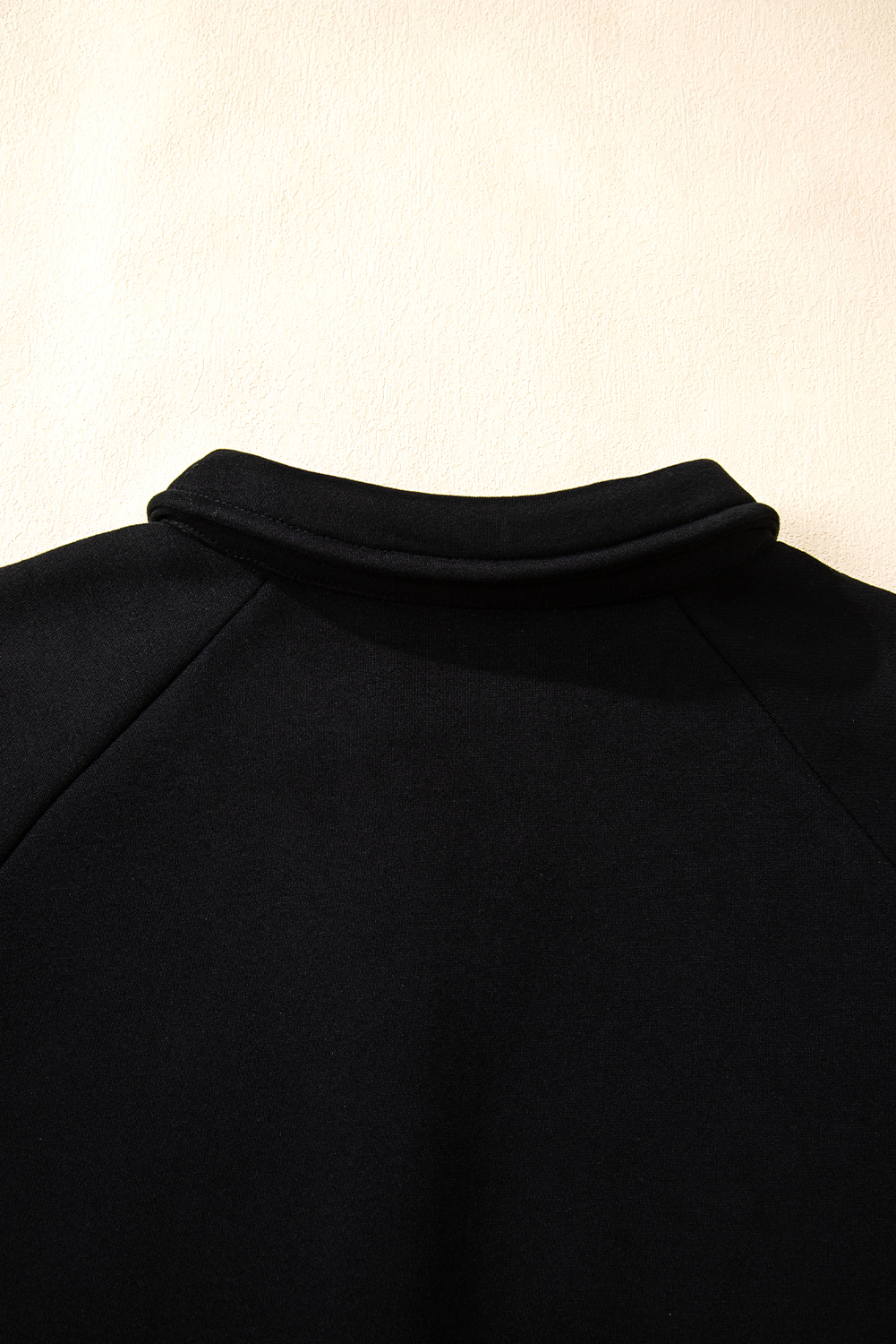 Dark Brown Solid Collared Sweatshirt and High Waist Pants Active Set