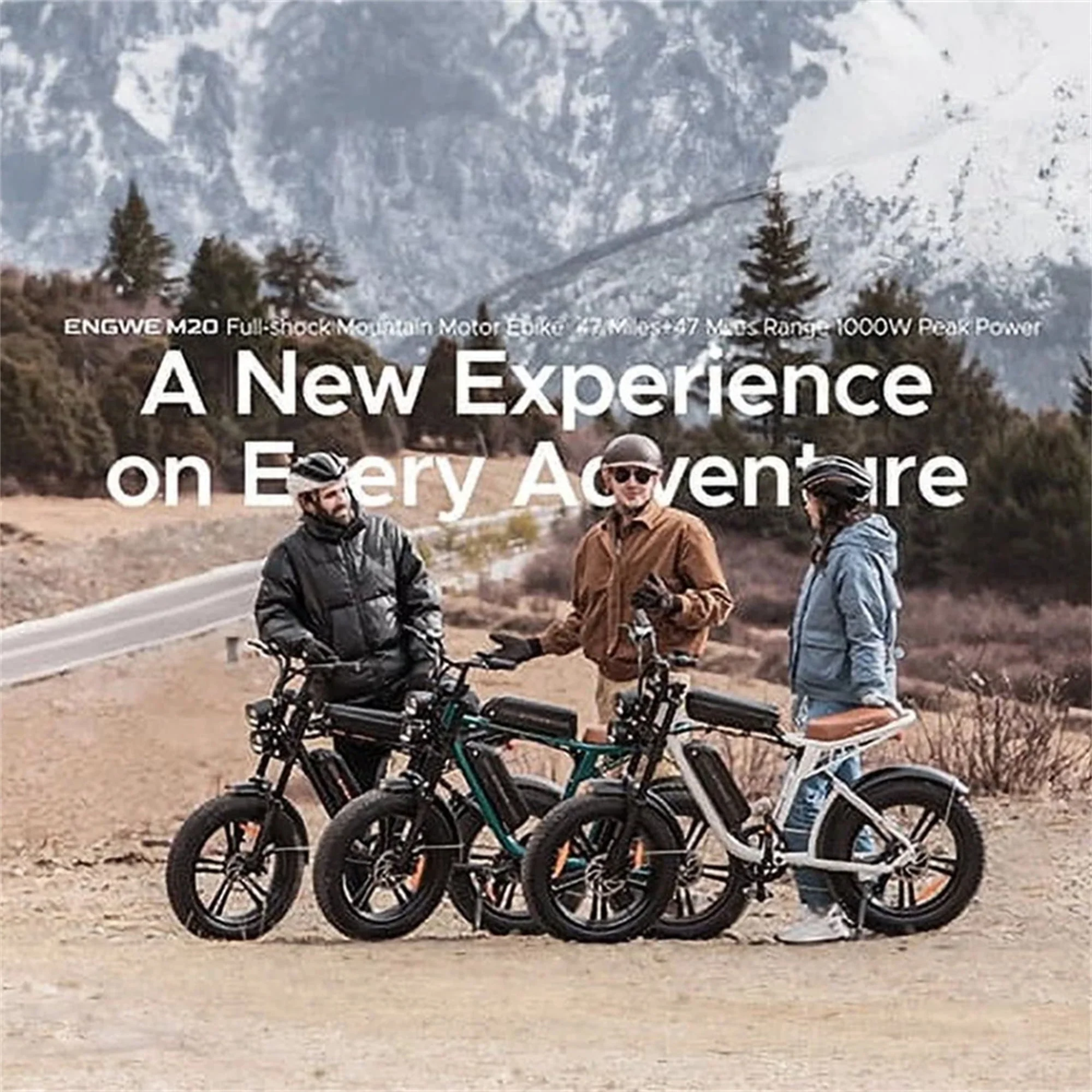 AKEZ Electric Bike for Adults - 1000W 28mph Moped Ebike with 48V 13A Removable Battery, Up to 94 Miles All Terrain Off Road E-Bike with 20*4.0